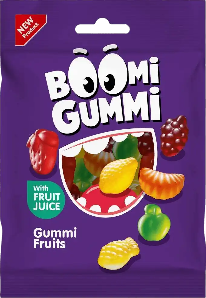 Цукерки Boomi Gummi Fruits желейні 70 г