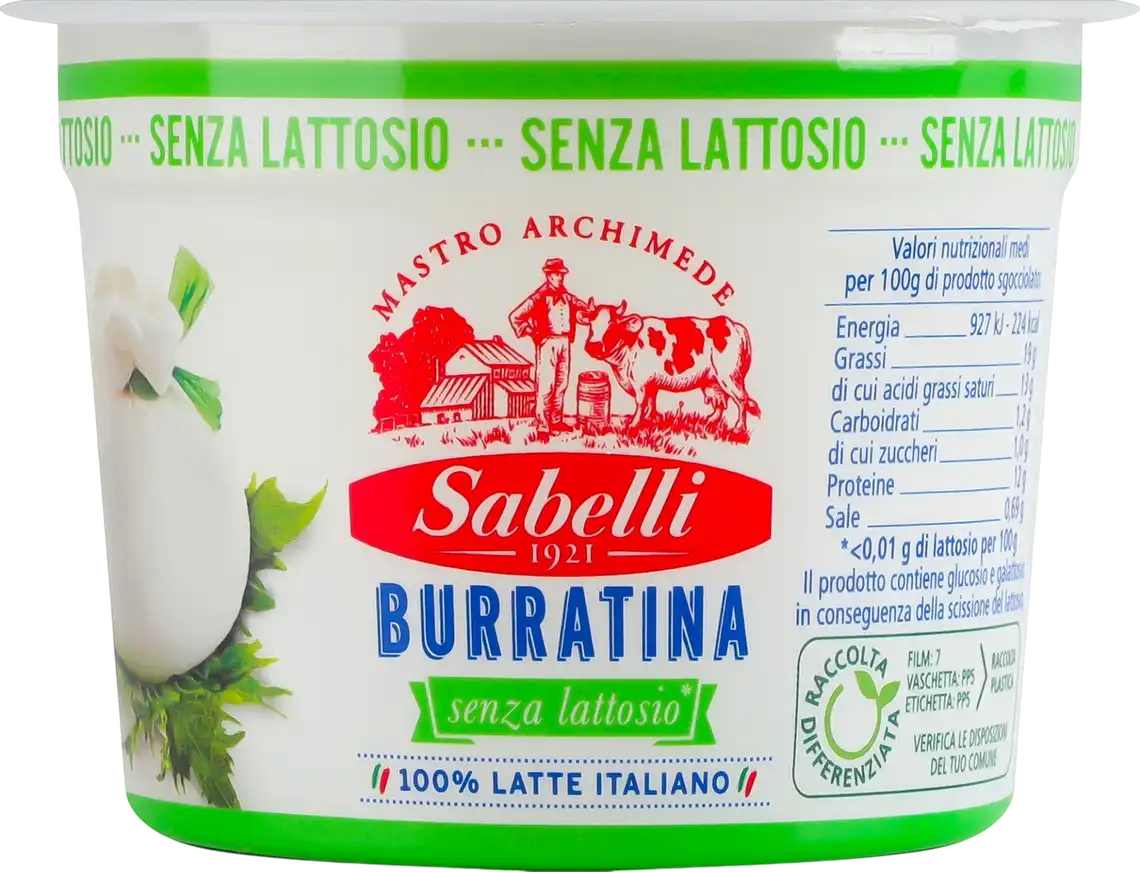 Сир Sabelli Burratina безлактозний 60% 125 г