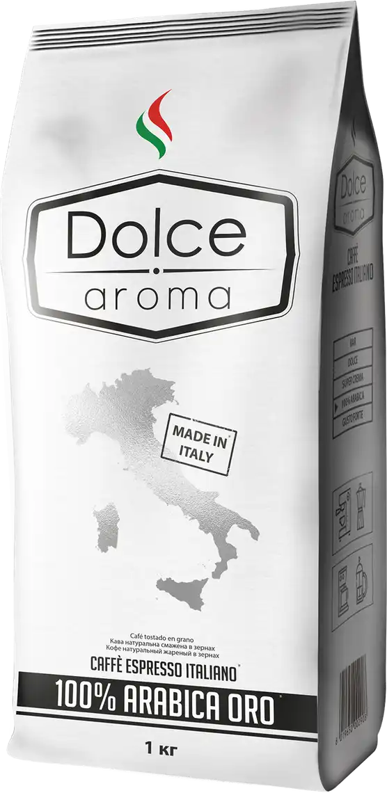 Кава зернова Dolce Aroma 100% Arabica 1 кг