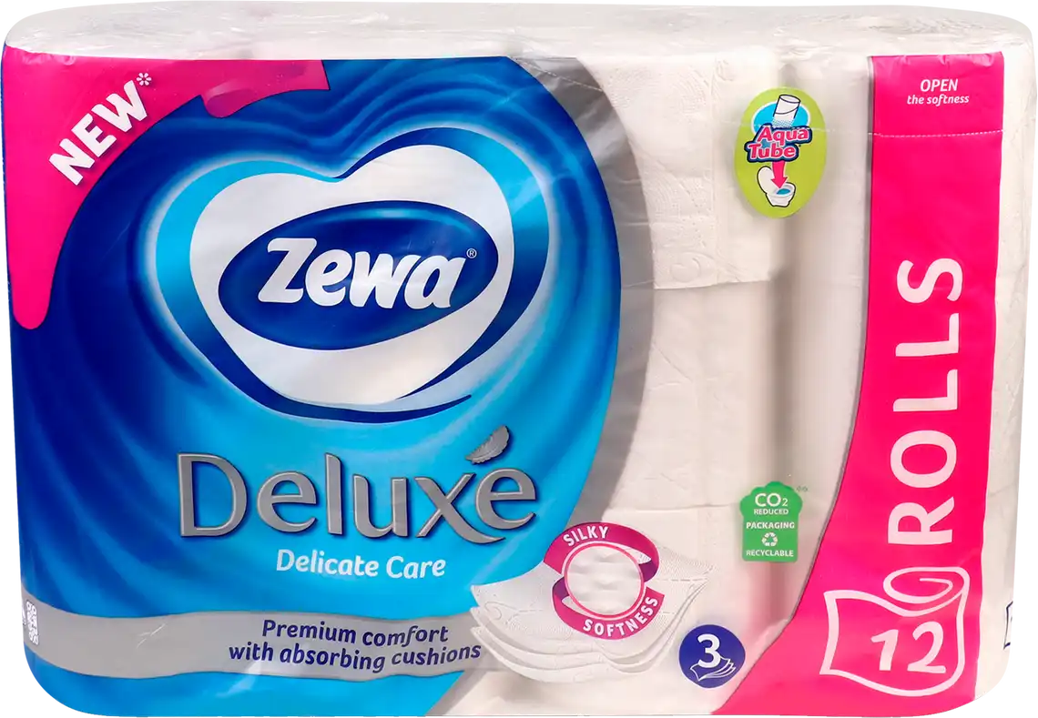 Туалетний папір Zewa Deluxe 3 шари 12 шт.