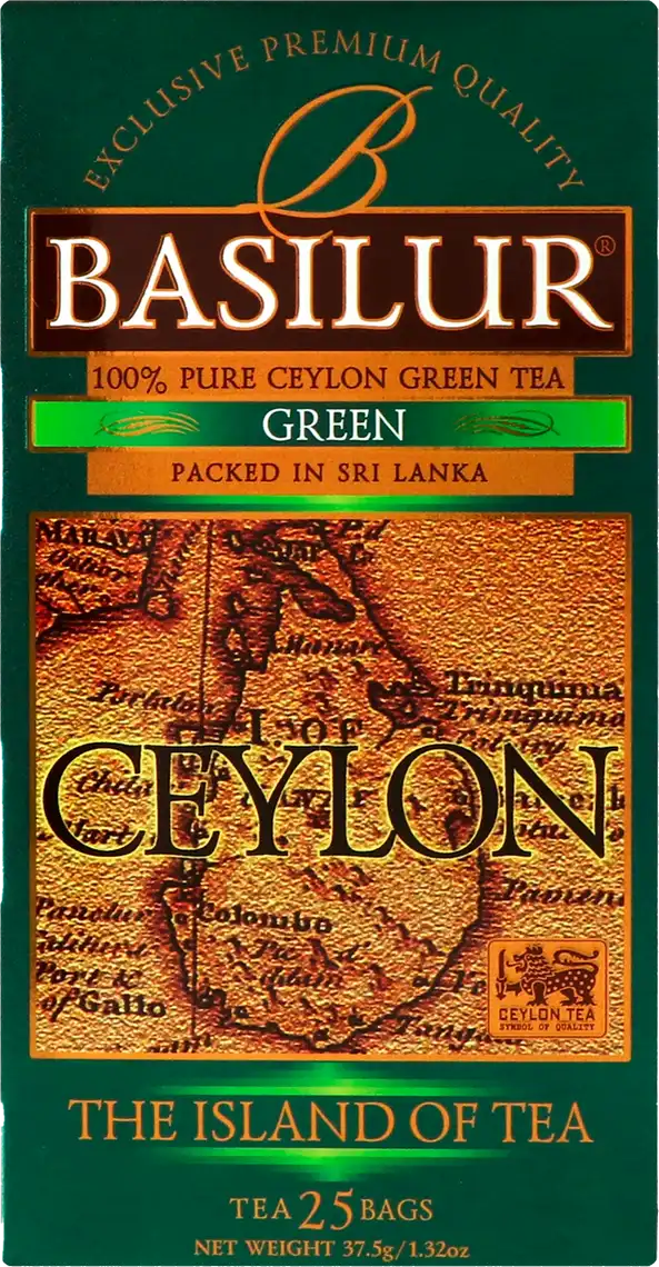 Чай зелений Basilur Цейлон 25 шт по 1,5 г
