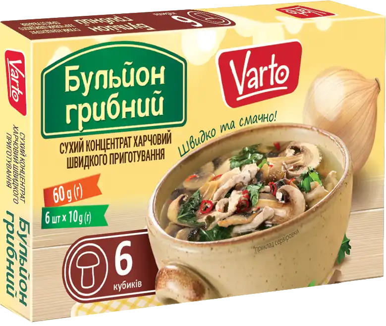 Бульйон Varto грибний, 60г