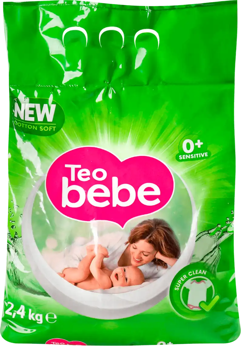 Пральний порошок Teo bebe Gentle & Clean Aloe дитячий 2250 г