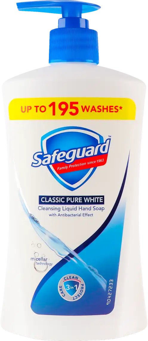 Рідке мило Safeguard Класична яскраво-біле 390 мл