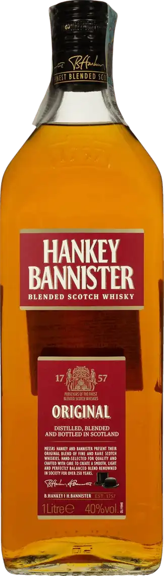 Віскі Hankey Bannister Original купажований 3 роки витримки 40% 1 л