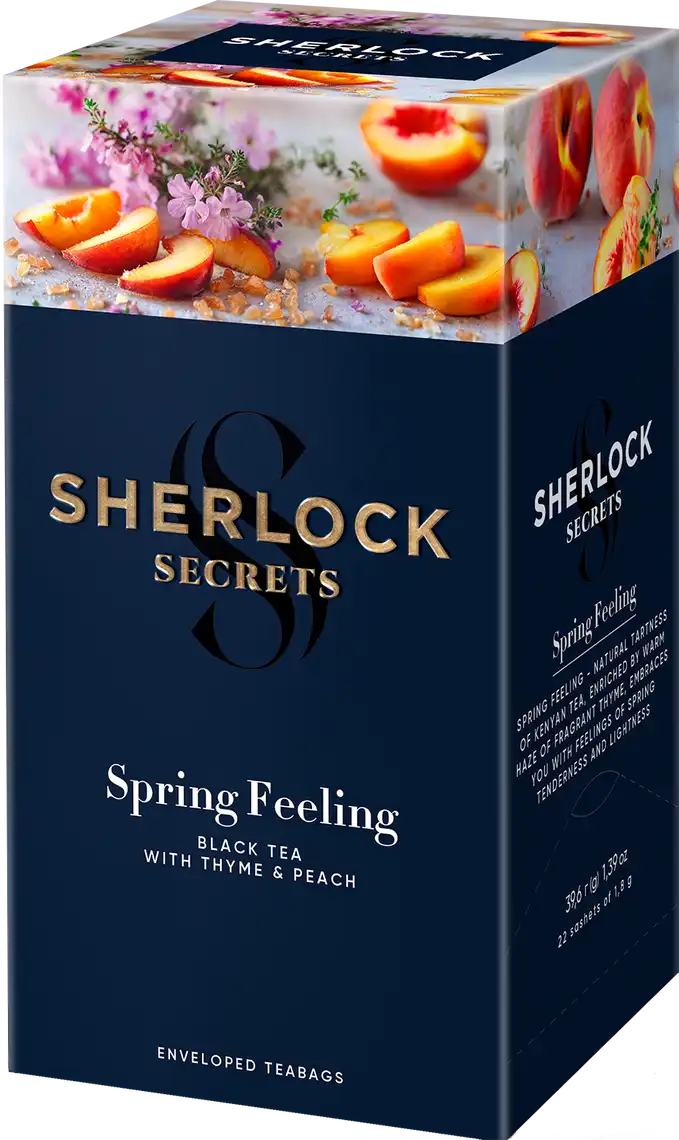 Чай Sherlock Secrets Spring Feeling чорний 22 саше x 1.5 г