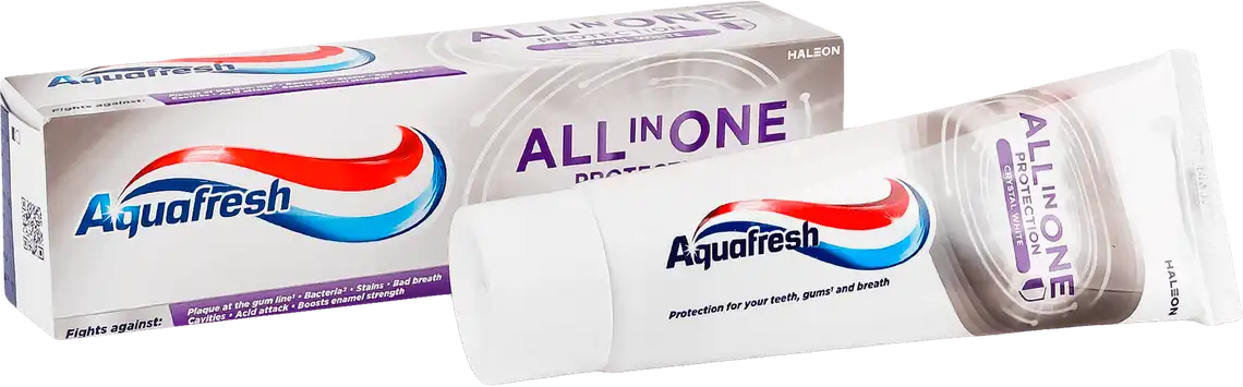 Зубна паста Aquafresh All in One Protection Кришталева білизна 75 мл