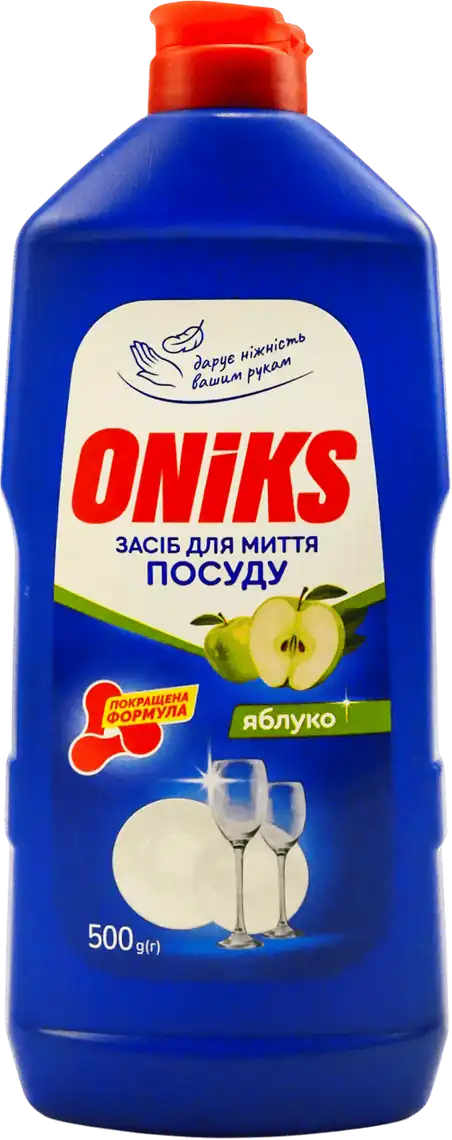 Засіб для миття посуду Oniks Зелене яблуко 500 мл
