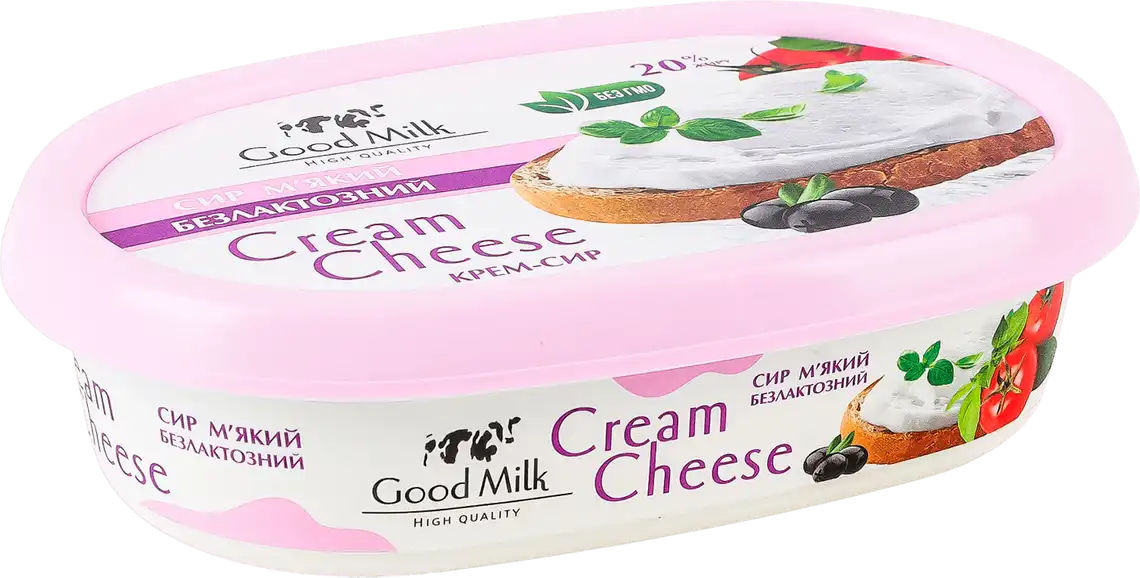 Крем-сир безлактозний Good Milk 20% 135 г