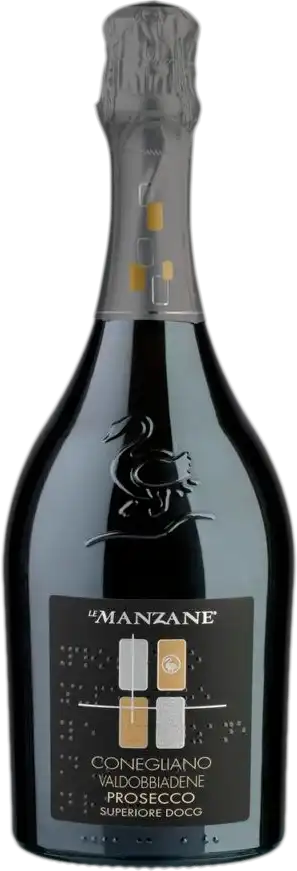 Вино ігристе Le Manzane Conegliano Valdobbiadene Prosecco Superiore Docg біле брют 11.5% 0.75 л