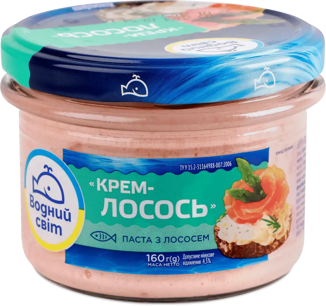 Крем-паста Водний Світ з лососем 160 г