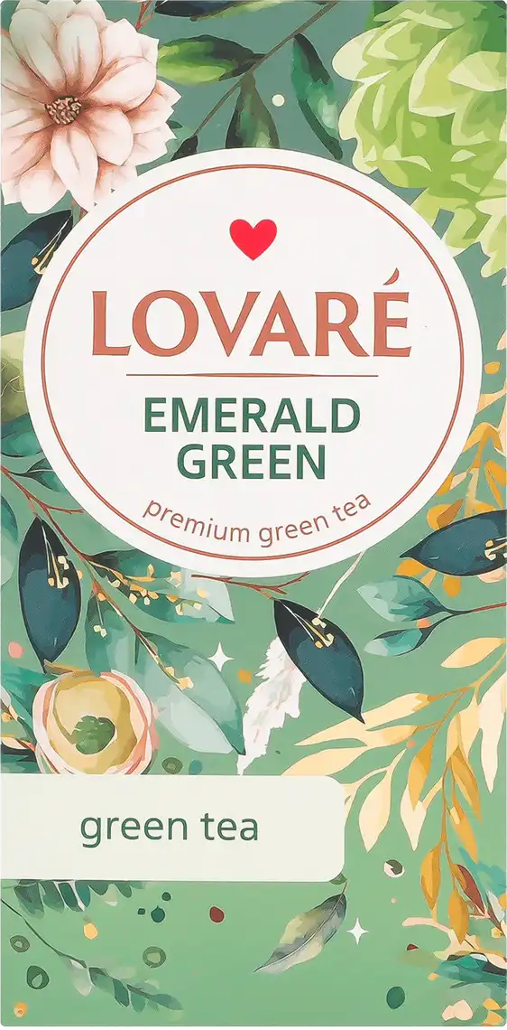 Чай зелений Lovare Emerald Green 24х1,5 г