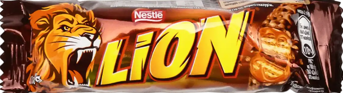 Батончик Lion вафельний з карамеллю 42 г