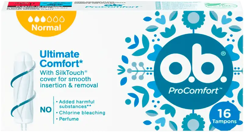 Тампони жіночі o.b. ProComfort Normal гігієнічні 16 шт