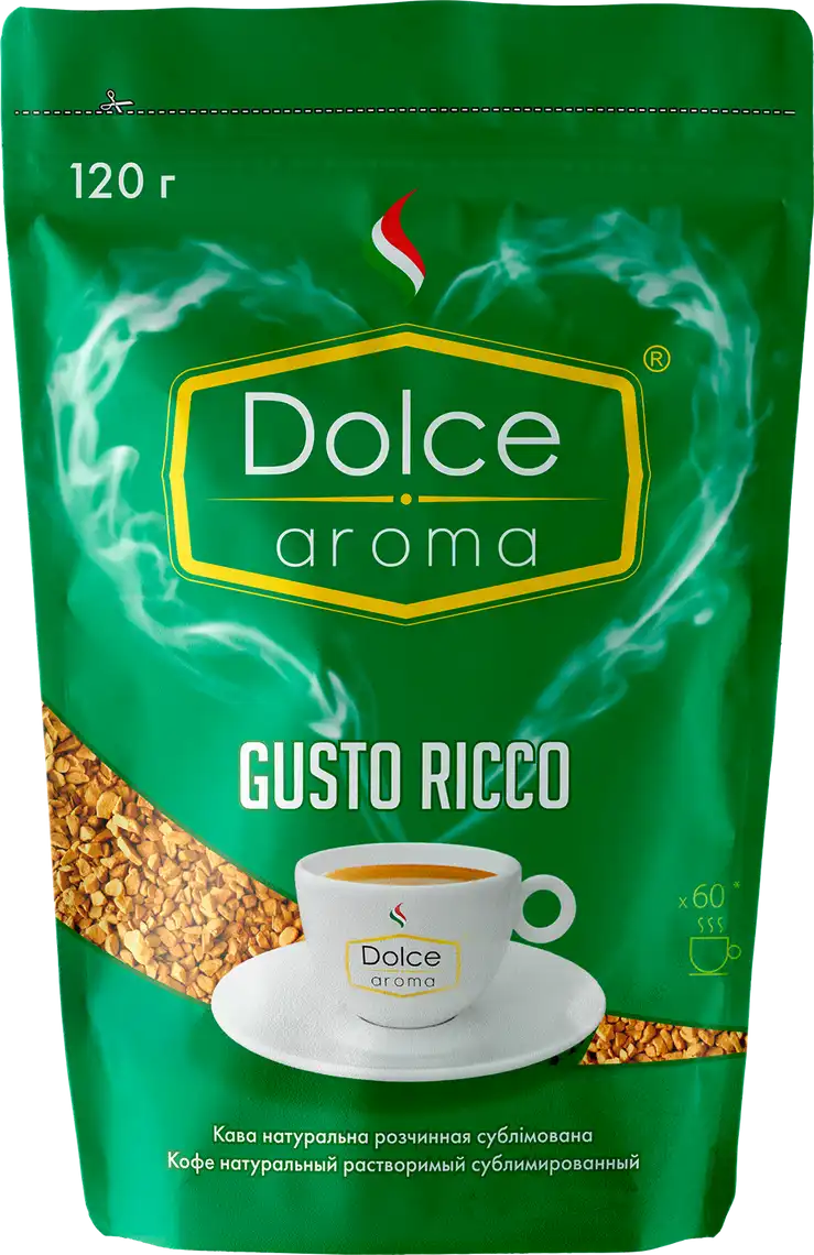 Кава розчинна Dolce Aroma Gusto Ricco 120 г
