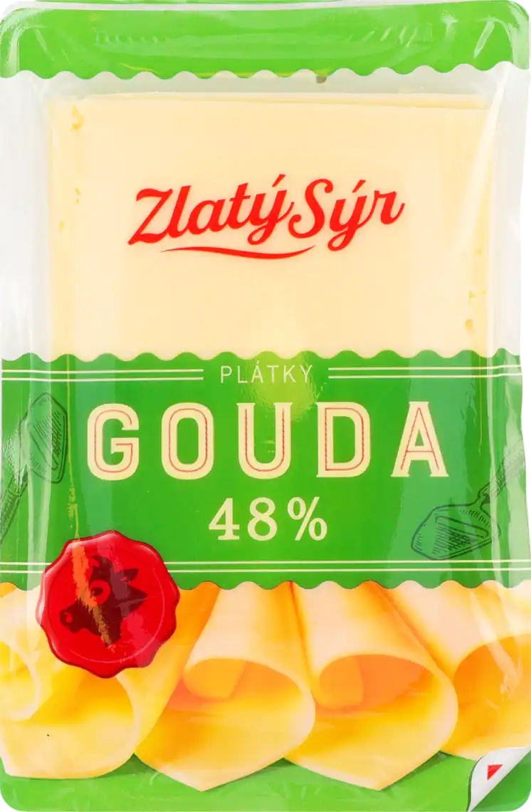 Сир Zlaty Syr Gouda 48% нарізка 150 г