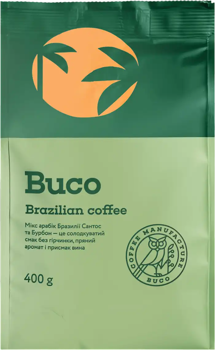 Кава Buco в зернах Рецепт Бразилії 400 г