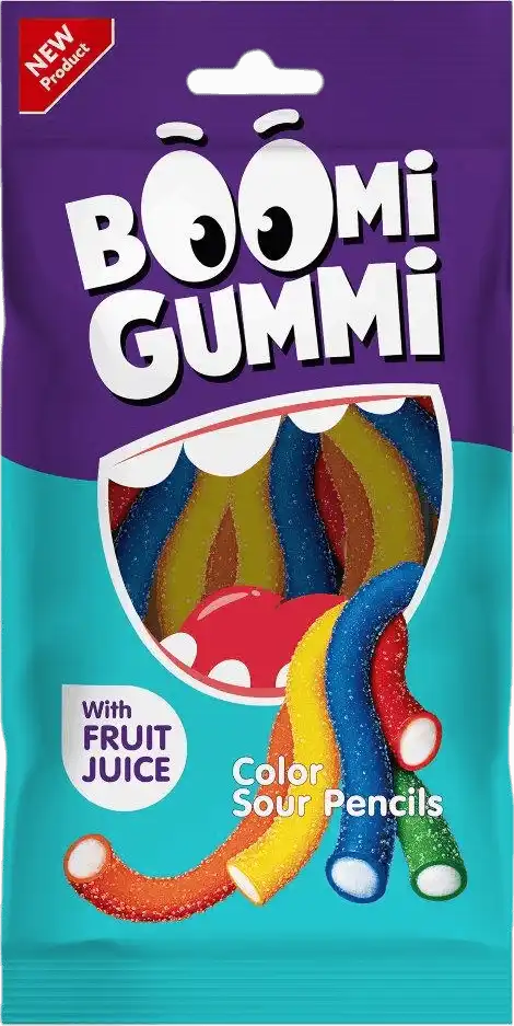 Цукерки Boomi Gummi Color Pencil желейні 70 г