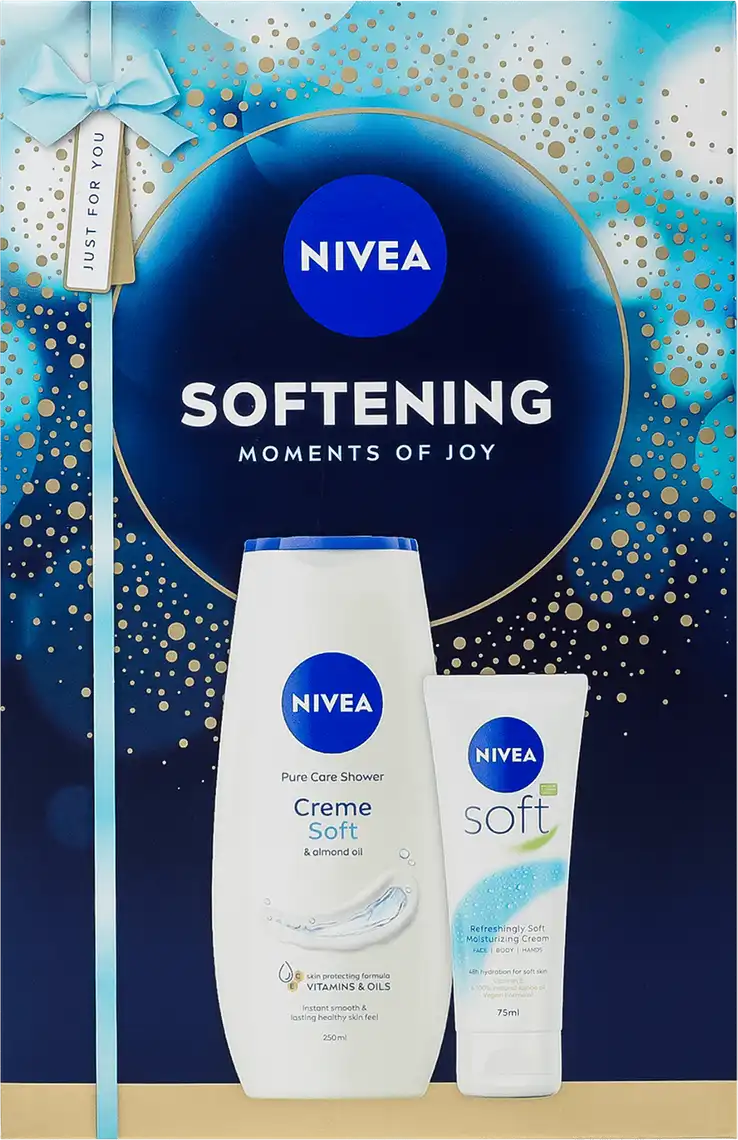 Набір подарунковий Nivea Soft Care гель для душу та крем