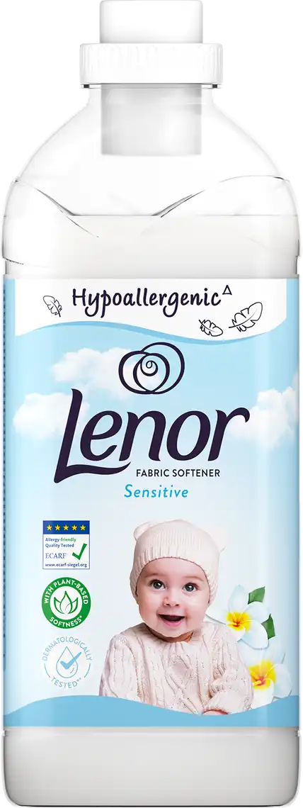 Кондиціонер для білизни Lenor Sensitive гіпоалергенний для чутливої шкіри 1.6 л