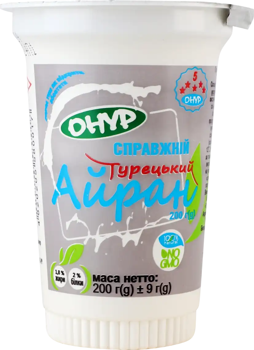 Айран Onur Турецький 1.8 % 200 г