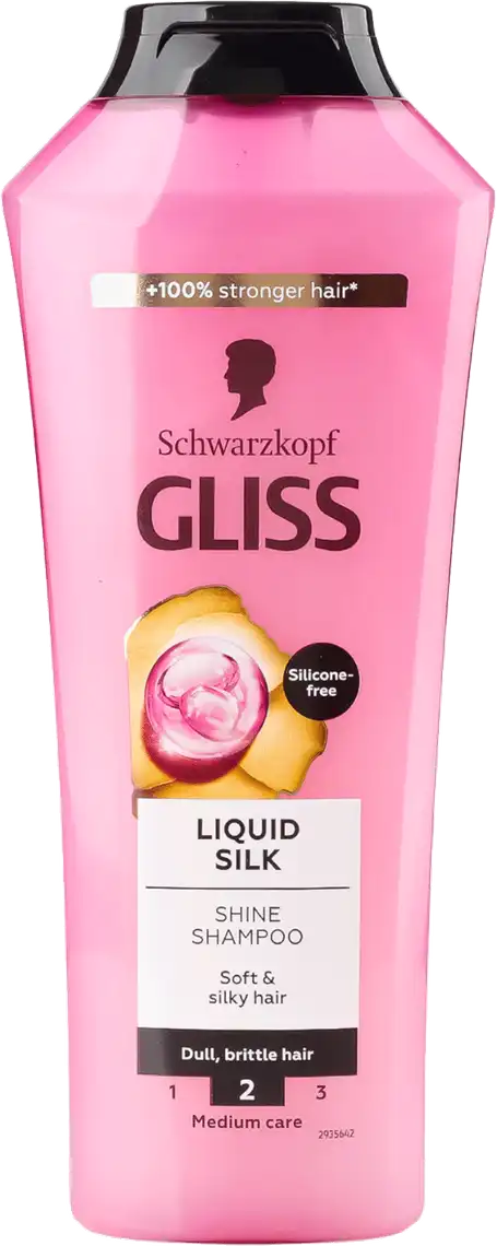 Шампунь для волосся Gliss Liquid Silk для блиску 400 мл