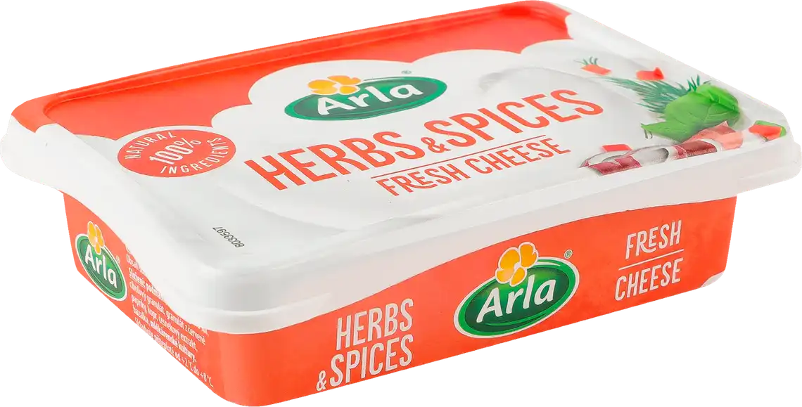 Крем-сир Arla з травами та спеціями 50% 200 г