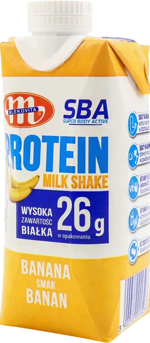 Напій Mlekovita молочний білковий зі смаком банану 1% 350 г