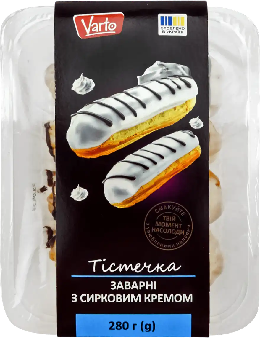 Тістечко Varto заварне з сирковим кремом 280 г