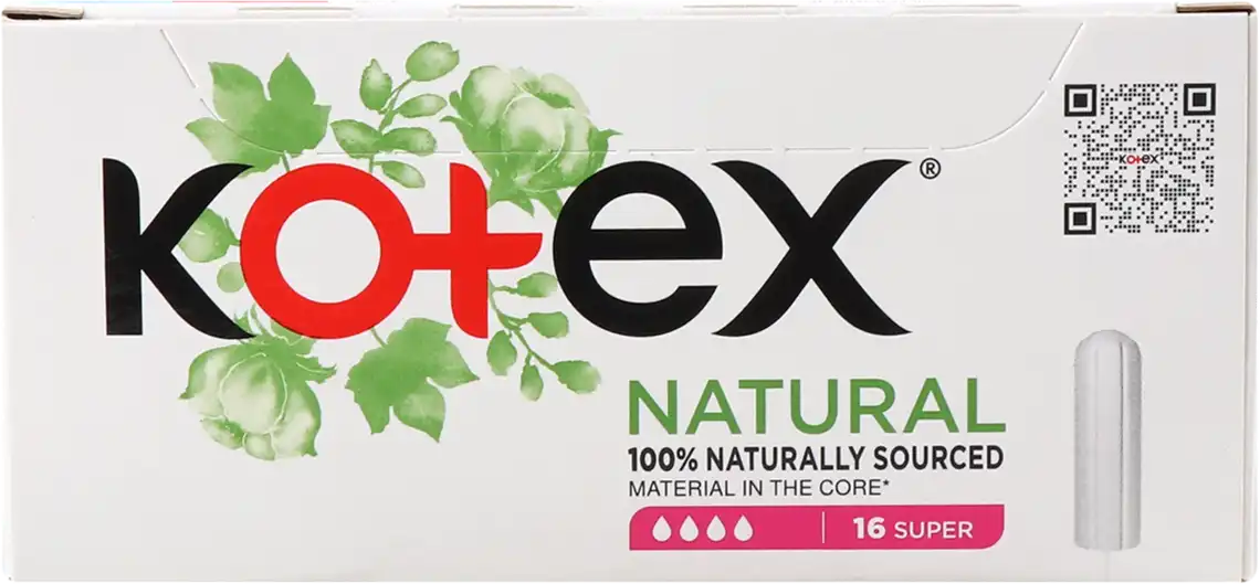Тампони гігієнічні Kotex Natural Super 16 шт
