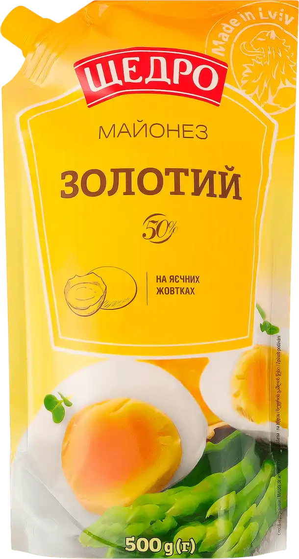 Майонез Щедро Золотий 50% 550 г