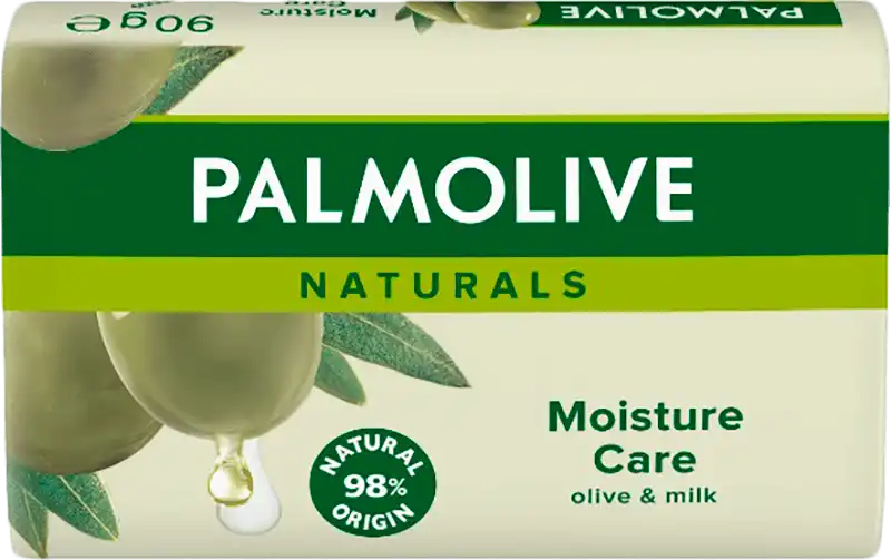 Мило Palmolive Натурель Інтенсивне зволоження з екстрактом Оливи і зволожуючим молочком туалетне 90 г