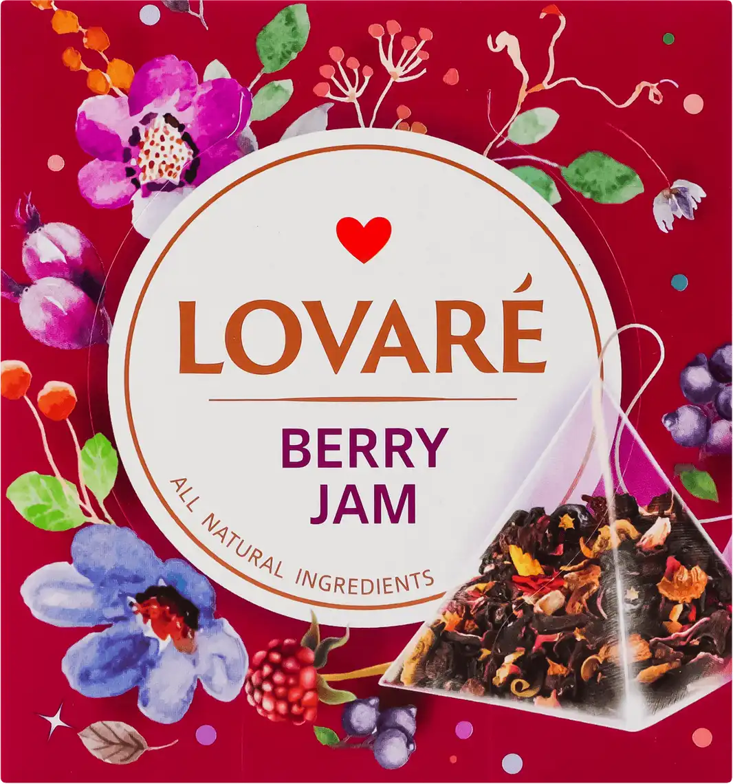 Чай Lovare Berry jam в пірамідках 15х2 г