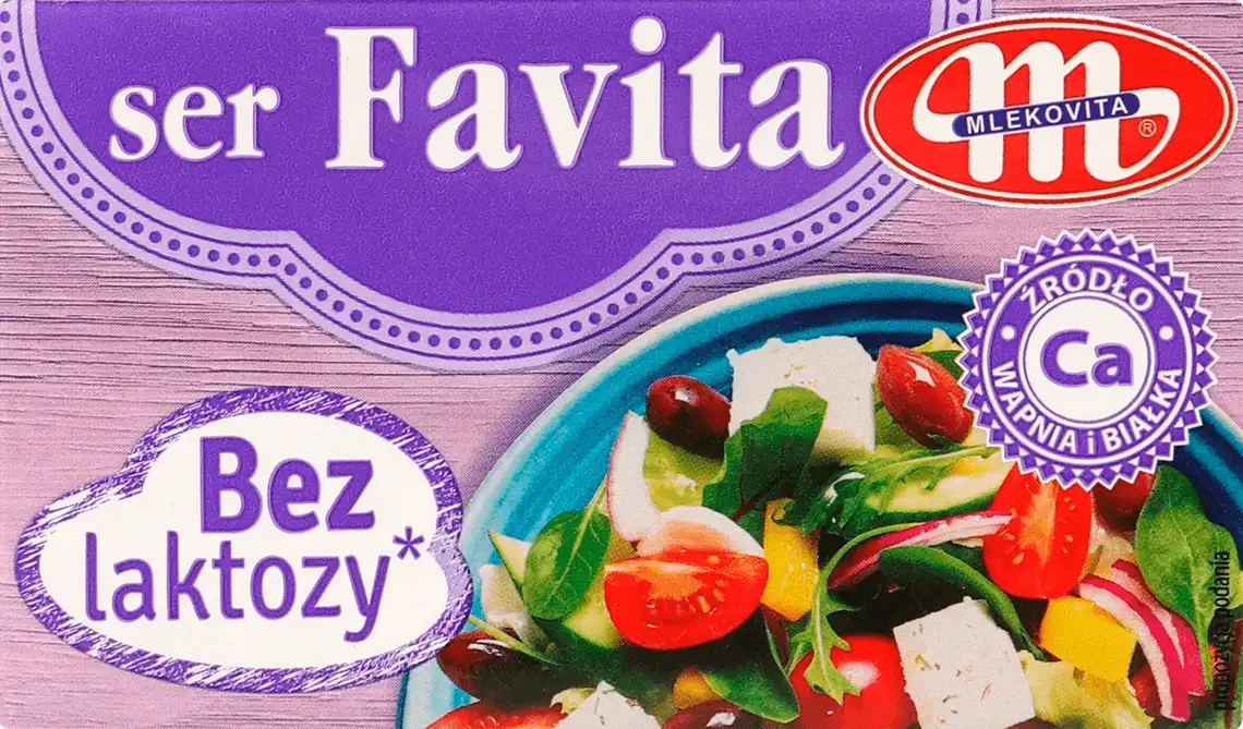 Сир Mlekovita Favita без лактози розсільний 18% 270 г