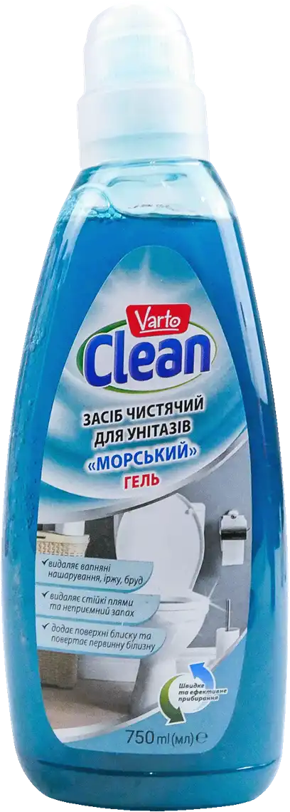 Засіб для чищення унітазу Varto Clean Морський 750 мл