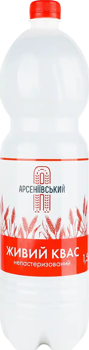 Квас Арсеніївський Живий квас непастеризований 1.5 л