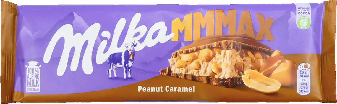 Шоколад Milka молочний з арахісом і карамеллю 276 г