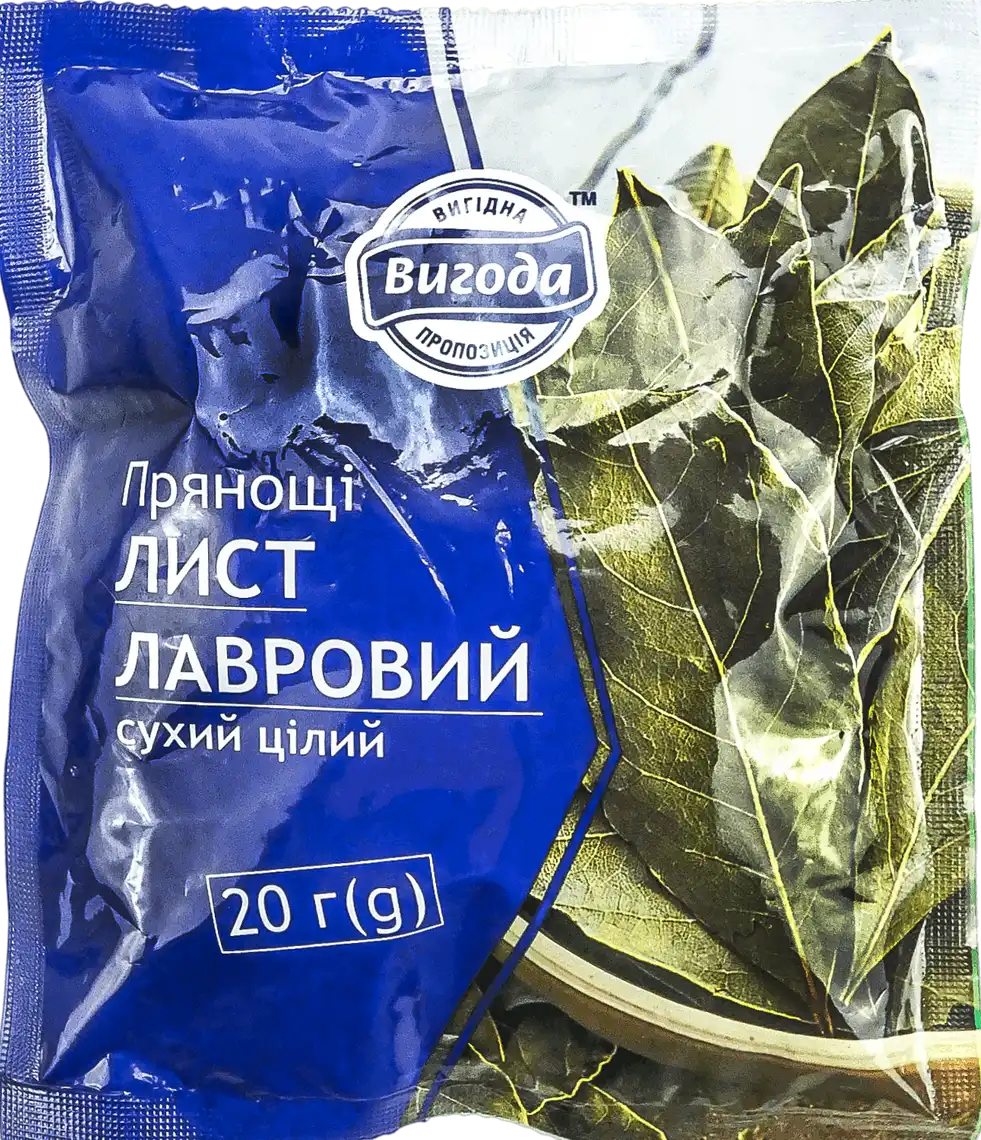 Лист лавровий Вигода цілий 20 г