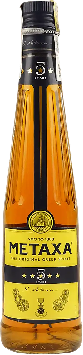 Напій алкогольний Metaxa 5 зірок 38 % 500 мл