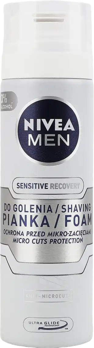 Відновлювальна пінка для гоління Nivea Men для чутливої ​​шкіри з екстрактом ромашки 200 мл
