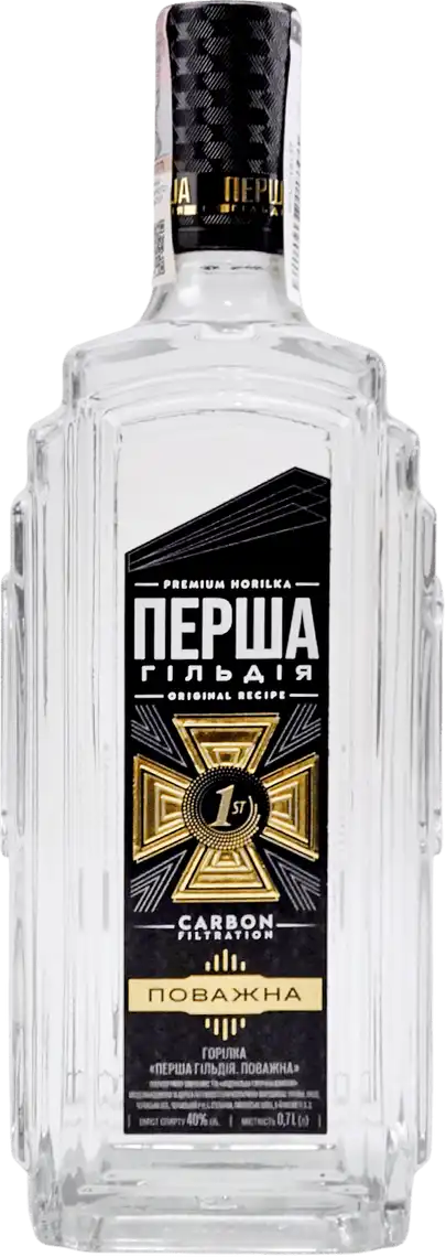 Горілка Перша Гільдія Поважна 40% 0.7 л