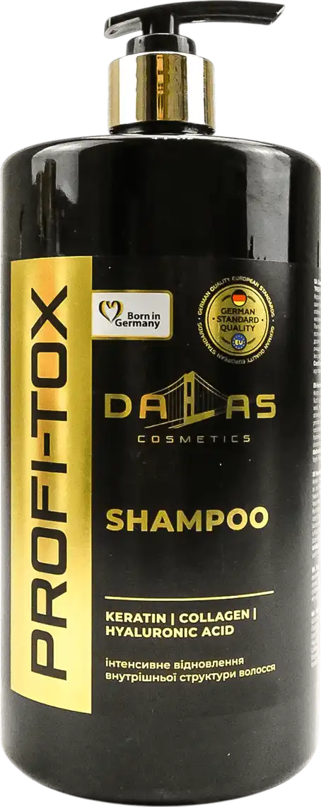 Шампунь Dalas Hair Pro-tox з кератином, колагеном і гіалуроновою кислотою 1 л
