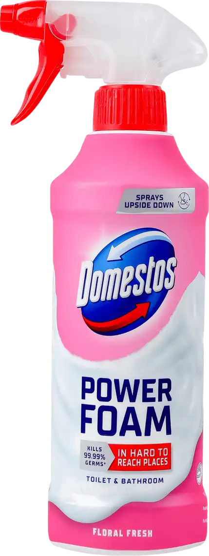 Піна для чищення унітазу та ванної Domestos Квіткова свіжість 435 мл