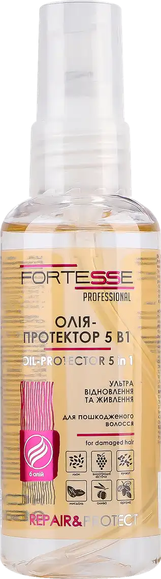 Олія-протектор для волосся Fortesse Professional Repair&Protect 5в1 60мл