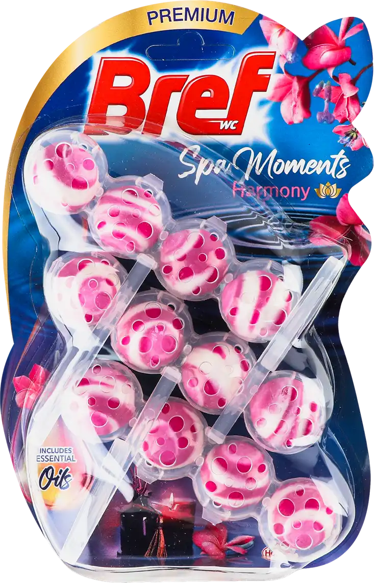 Блок туалетний Bref Spa Moments Harmony для унітазу підвісний 3 шт по 50 г
