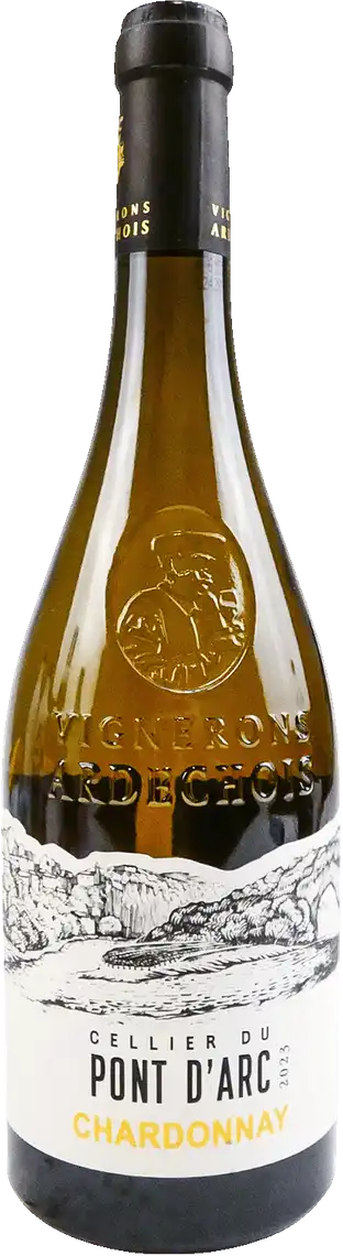 Вино Cellier du Pont d'Arc Chardonnay біле сухе 13.5% 0.75 л