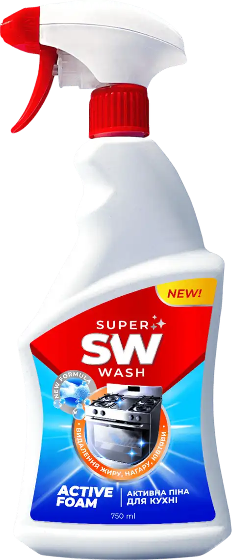 Засіб мийний для кухні Super Wash Активна піна 750 мл