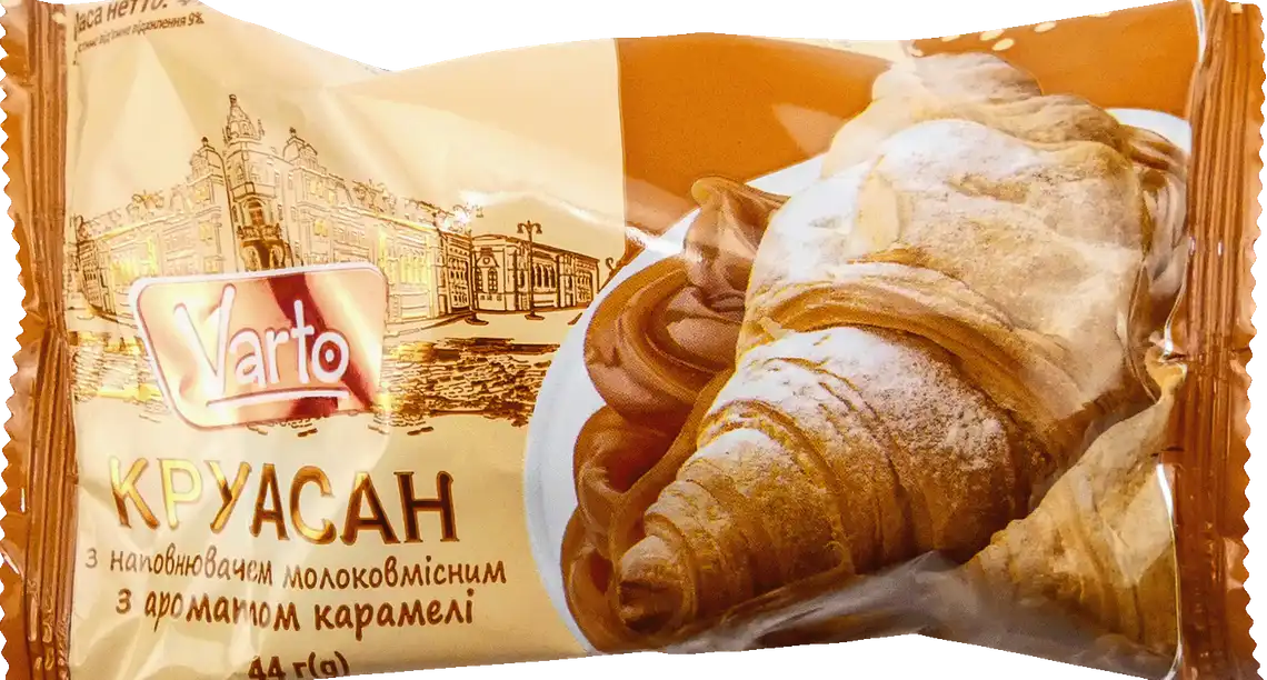 Круасан Varto з начинкою з ароматом карамелі 44 г