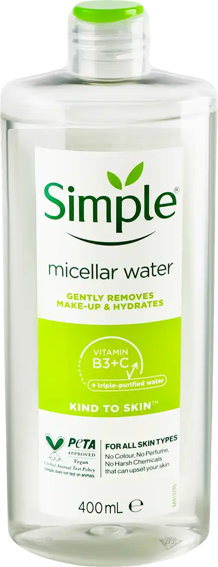 Міцелярна вода Simple Micellar Water Vitamin B3+C 400 мл