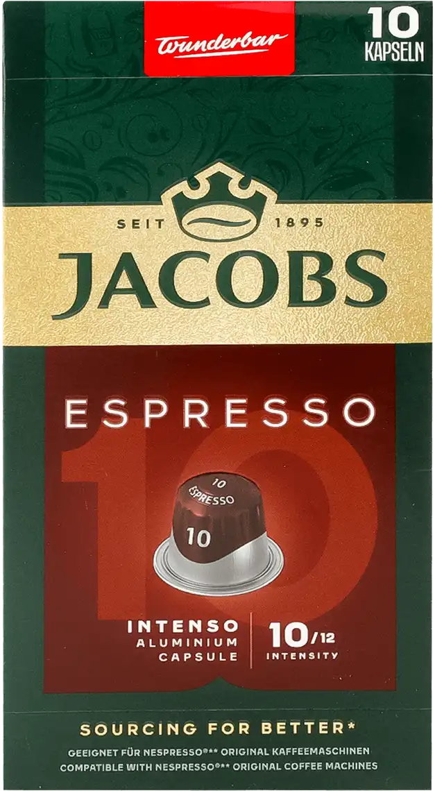 Кава мелена Jаcobs Espresso Intenso 10 штх5,2г